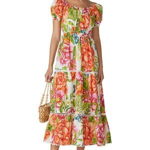 Farm Rio Small Vintage Floral Maxi Dress